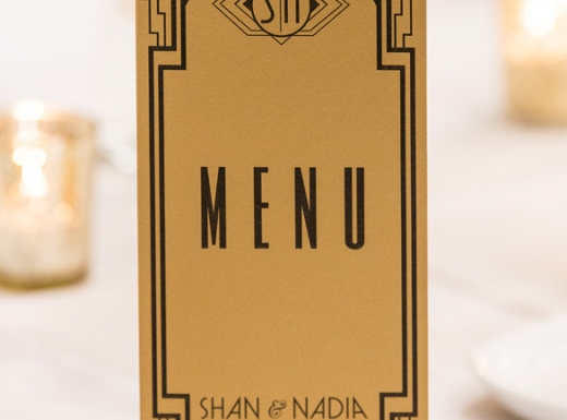Table menu tecoration